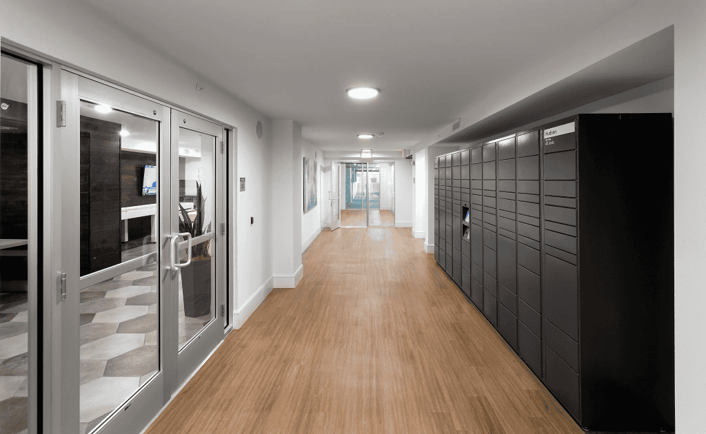 The Hudson at College Station Apartments Locker System