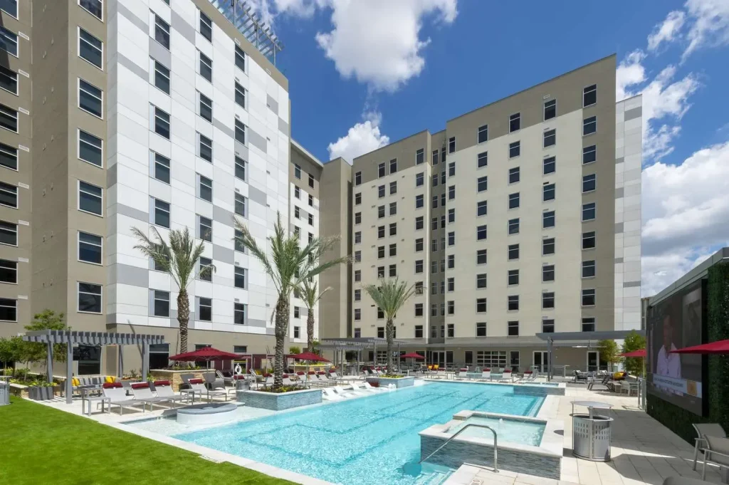 Aspire College Station Apartments with bike storage