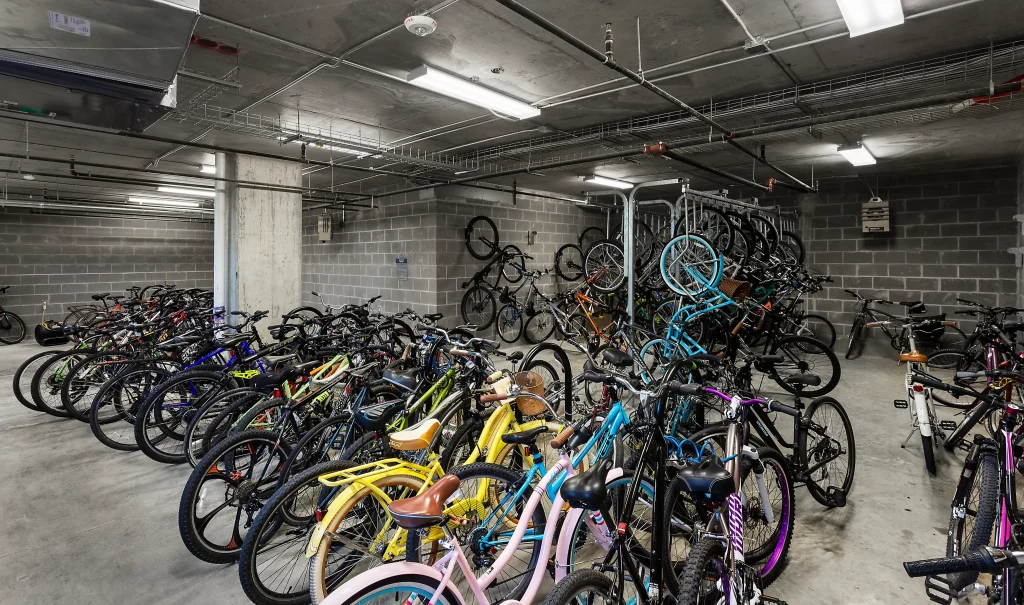 The Hudson Apartments Bike Storage Room