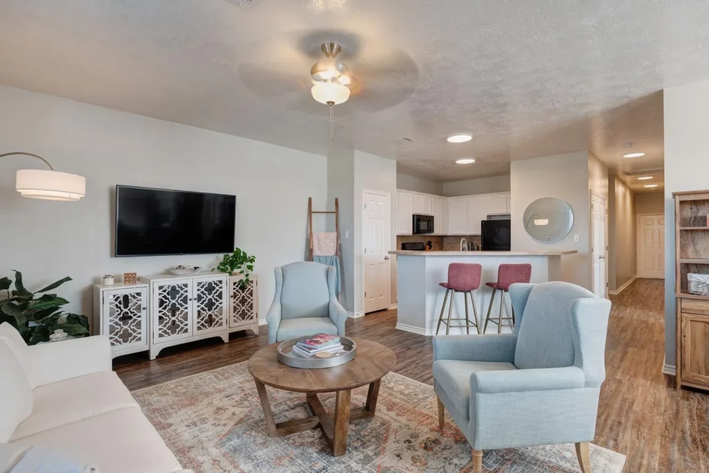 The Village at Creek Meadows Apartments with High Ceilings